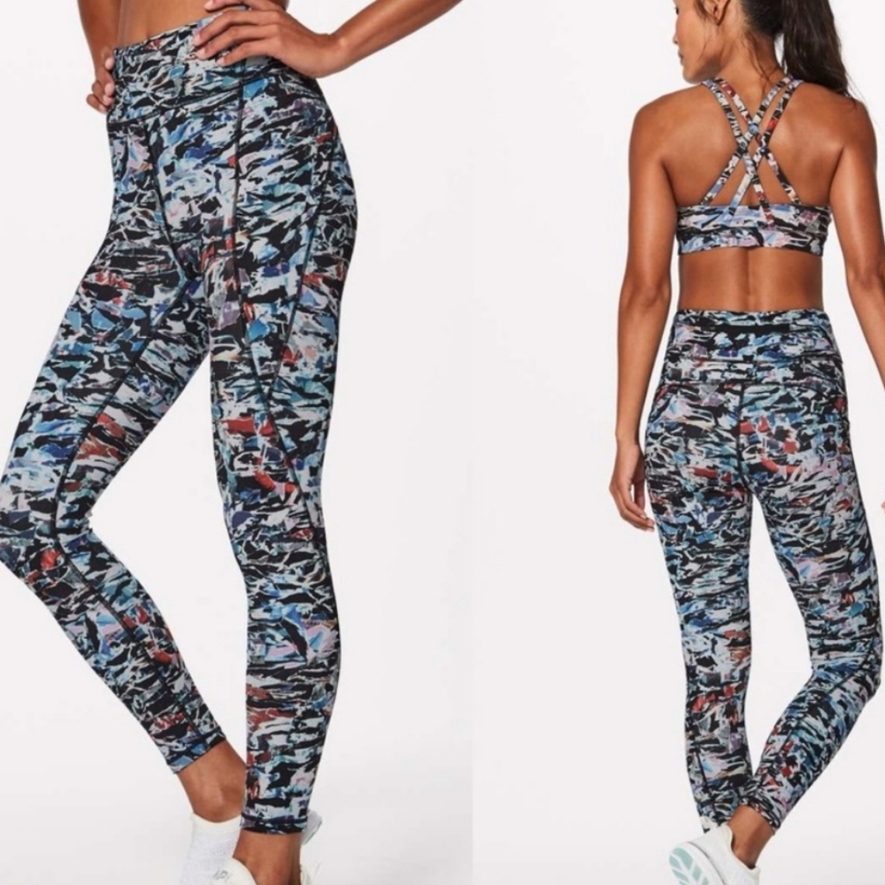 🟣LULULEMON CROPPED BREAK FREE TIGHTS
